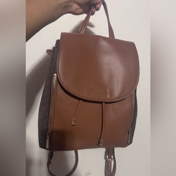Michael Kors Tan and Brown Backpack - Picture 1 of 9